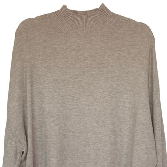 MNG Mango Mock Neck Slouchy Knit Long Sleeve Sweater Oversized Size Small - Picture 5 of 12